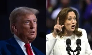 Ông Trump, bà Harris bám sát nhau tại các bang chiến trường